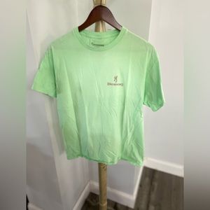Light green Browning t-shirt.
